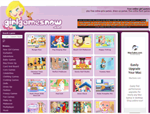Tablet Screenshot of girlgamesnow.com
